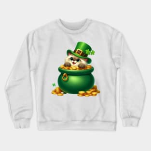 St Patricks Day Balinese Cat Crewneck Sweatshirt